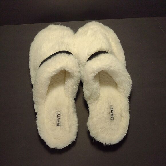 Born Men’s  Slipper Faux Shearling Lining White Men Size XLarge (10-11) - Picture 5 of 10